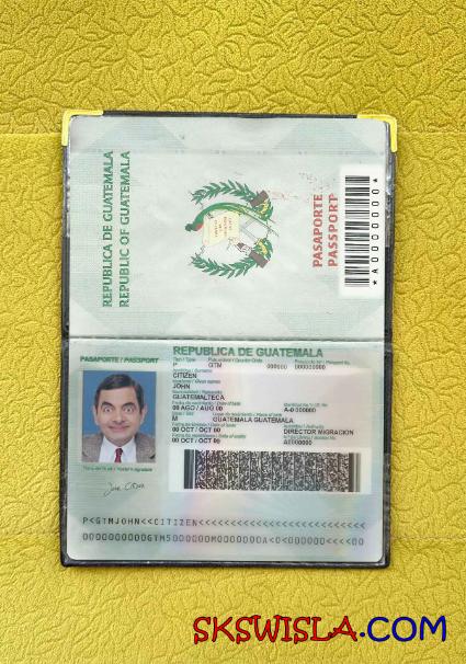 Gwatemala zdjęcie do paszportu pliki PSD, skan i fotografowany obraz